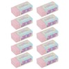 KUM AZ5091016-O - Eraser, Pastel Orange, Pack of 10, PVC-Free