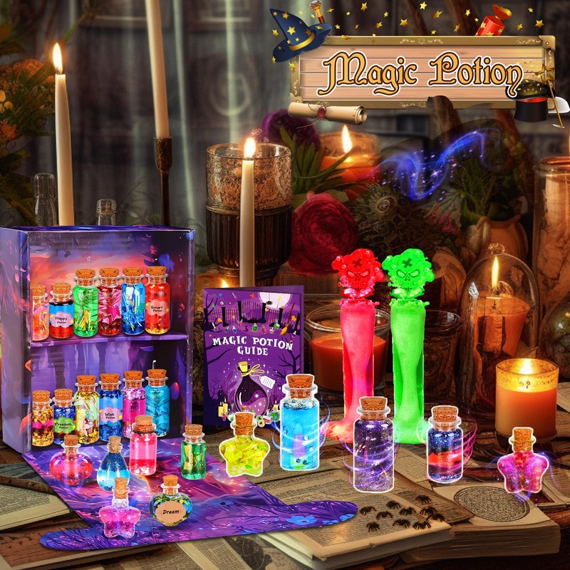 ITMNMNL Magic Potion Set Children 22 Magic Potion Bottles, Magic
