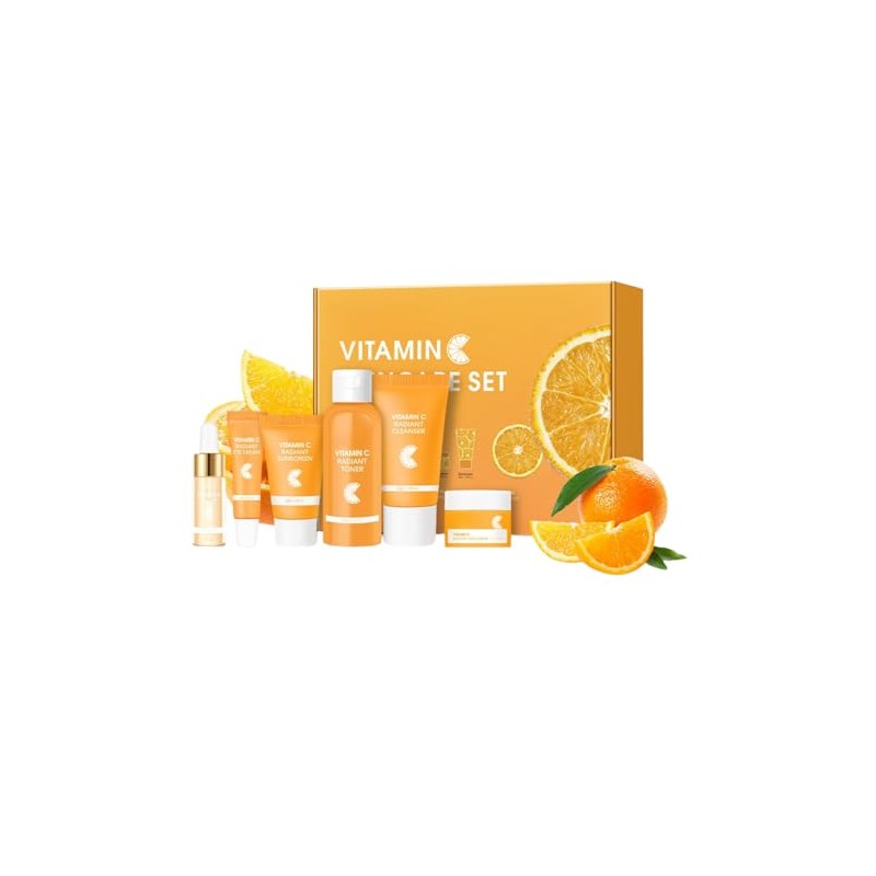 Vitamin C Skincare Set,Facial Kit Skin Care Sets & Kits