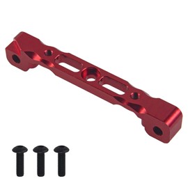 ShareGoo Metal Front Upper Suspension Arm Rear Bulk Mount Compatible with Arrma Kraton Typhon Senton Talion 1/8 RC Car Upgrade Parts (Red)