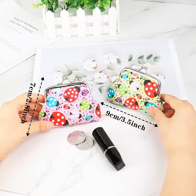 Oyachic 4 pieces coin purses small coin bag purse small