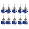 BE-TOOL 10PCS Mini Latching Toggle Switch DPDT 2 Positions ON-ON