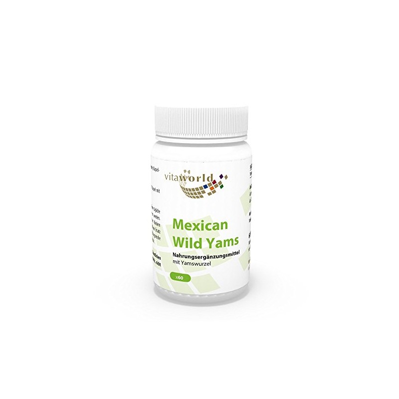 Vita World Mexican Wild Yams 500Mg 60 Capsules Made in