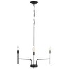 Black Chandelier 3 Light Modern Farmhouse Chandeliers for Dining Room
