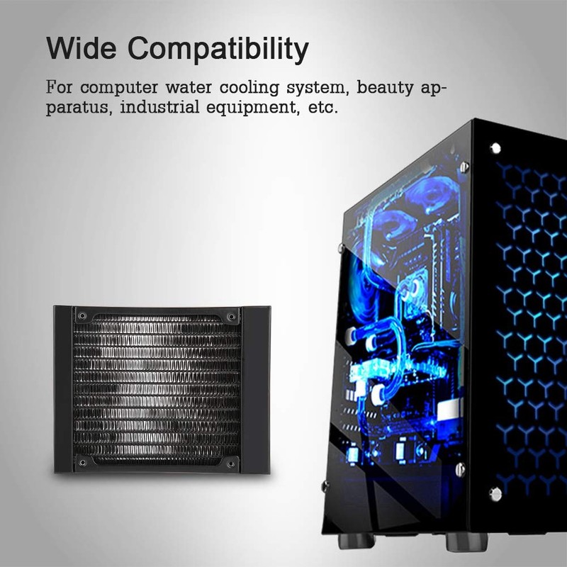 Water Cooling Radiator, Aluminum 12 Pipe Heat Exchanger Radiator with