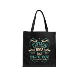 DCG PRINTWEAR “30 Today” Canvas Tote – 30th Birthday Gift for 1995 Babies | Unisex Reusable Grocery, Beach & Party Favor Tote | Durable Eco-Friendly Present