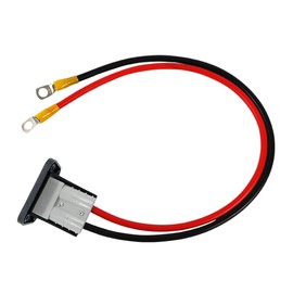 HISports 50A Flush-Mounted Mounting Frame with Anderson Connector with O-Ring 10AWG 50 cm Cable Charging Plug for Car Motorhome Caravan Motorcycle Boat