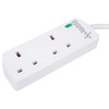 PRO ELEC PRO ELEC PELB1951 2 Gang Surge Protected Extension