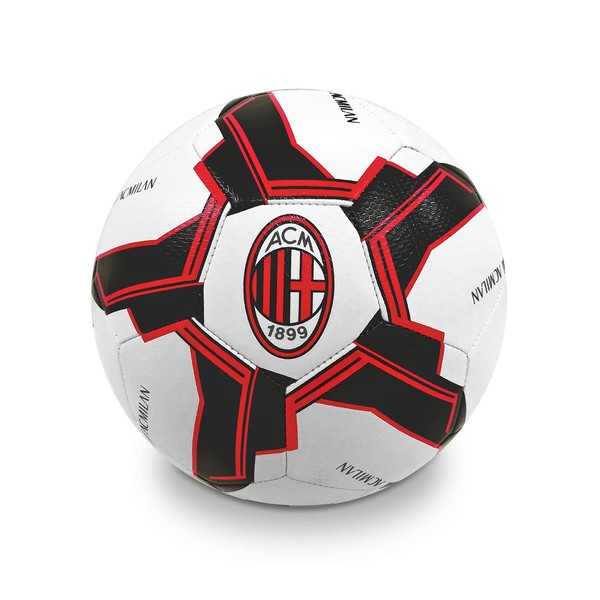 Mondo Sport 13643 A.C. Milan Stitched Football White Red Black Size 5