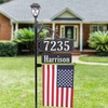 Boardwalk Customized Double Sided Reflective Address Sign with Name Rider,