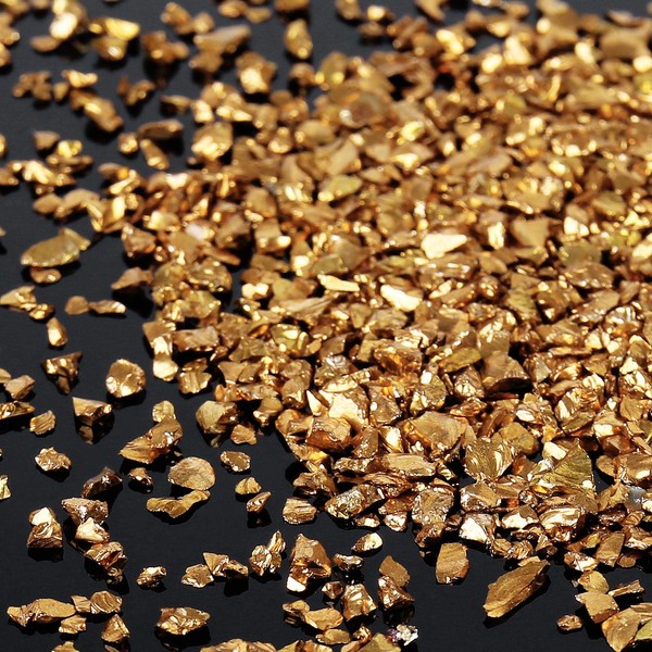 Aspersión irregular de cristal triturado, 100 g de piedras de