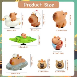 Capybara Stuff Badge, Capybara Stuff Charms, 8 Pieces Capybara Stuff Shoe Charm Shoe Pin, Capybara Stuff Fashion Shoe Pendant, Clog Shoe Decoration for Shoes Women Men Children, Plastic, No Gemstone