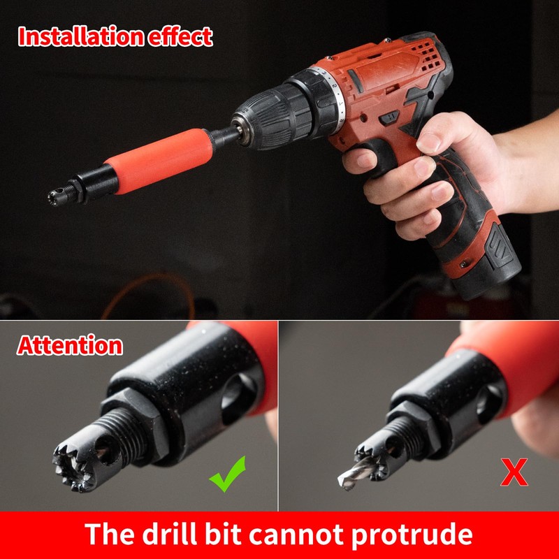 EROSHAK Rivet Removal Tool,POP Rivet Drill Remover,Electric Drill Adapter Rivets