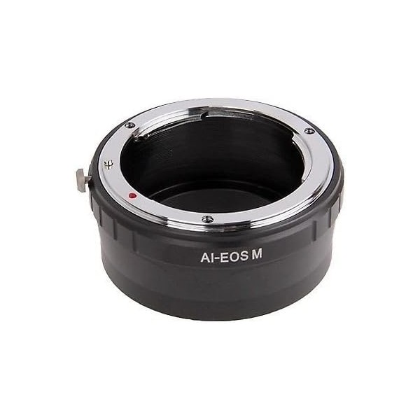 Adapter Ring Compatible with Nikon AI-EOS.M for Lenses Compatible with Nikon (All) to Camera with Connector Compatible with Canon EOS M
