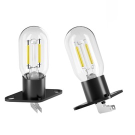 LytLStrox 2W Z187 Light Bulb Set,DIY Lighting with 2 Pack Black Microwave Bulb for Outdoor Garden Patio,5000K,110-130V, Equivalent Incandescent 20W