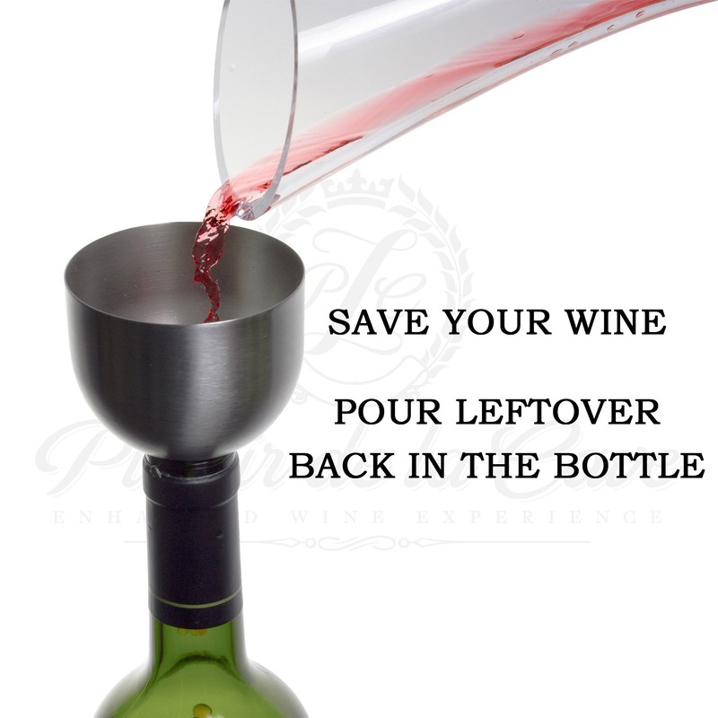 Plaisir de la Cave 3in1 Steel Funnel with Strainer (Wine