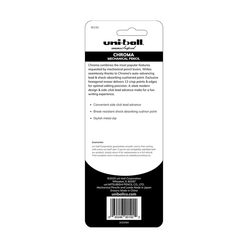 CHROMA Mechanical Pencil Starter Kit, 0.7mm, HB #2, Assorted Barrels,