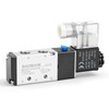 Baomain Válvula Solenoide Neumática 4V210-08 DC 24V 5 Vías 2