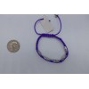 Rainbow St Benedict fig purple string macrame adjustable bracelet