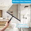 Quntis 10-Inch Matte Black Shower Squeegee for Glass Doors –