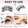 BelleVive Pack of 8 Magnetic Eyelashes, Reusable Magnetic Eyelashes with
