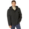 Cole Haan Signature Men's Classic Hooded Rain Jacket, Black, Small