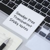 Evergreen Goods 12 Pads Smudge-Free Transparent Sticky Notes with Glitter,