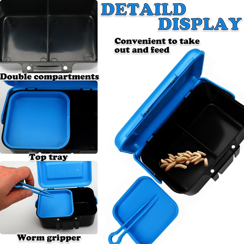 Small Size Mealworms Breeding Box Mealworms Feeding Kit to Breed