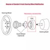 SUTUNG 14" Steering Wheel+Quick Release+Hub Adapter 160H For Mazda Miata