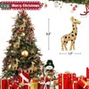 HEYINSHEN Giraffe Christmas Ornaments Gold Giraffe Hanger for Xmas Decor