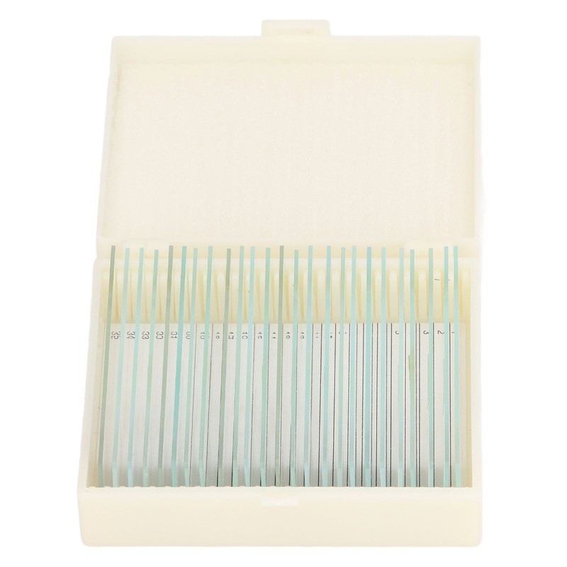 25PCS Microscope Slides Optical Glass Cover Transparent Slide Set for