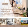 Wall Mounted Folding Table Small Folding Desk Round Foldable Wall