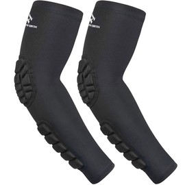 Hope Force 호프포스 2PCS 패딩 팔꿈치 팔뚝 소매 압박 팔 보호 지지대 [Blue Padded Elbow Forearm] Hoffforce 2PCS Padded Elbow Forearm Sleeve Compression Arm Protector Support [Blue Padded Elbow Forearm]