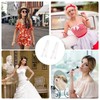 6 Pairs of Transparent Bra Straps, 1 cm/1.2 cm/1.5 cm