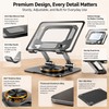 Aluminum Alloy 360 Degree Rotation Foldable Mobile Phone Tablet Bracket