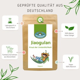 Jiaogulan, 120 g, best quality from PeppermintMan, potpourri box