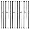 Sidasu 16 Pack Wrought Iron Balusters for Staircase Hollow Single