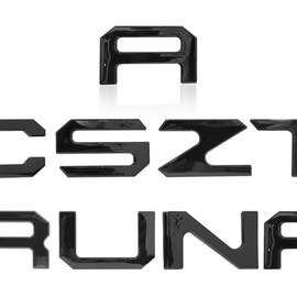 Tailgate Inserts Letters Compatible for Santa Cruz 2022 2023 2024 2025 3D Raised & Strong Adhesive Decals Letters Rear Emblem Decal Sticker (Matte Black)