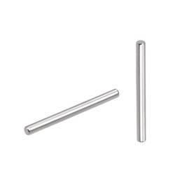 sourcing map 100Pcs 2mm x 22mm Dowel Pin 304 Stainless Steel Pegs Support Shelves Silver Tone
