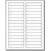 150 Count - 30up File Folder Labels (2/3" x 3 7/16") - Blockout Matte White – 1/3 Cut Filing Stickers for Inkjet & Laser Printers (5 Sheets / 150 Labels)