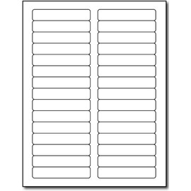150 Count - 30up File Folder Labels (2/3" x 3 7/16") - Blockout Matte White – 1/3 Cut Filing Stickers for Inkjet & Laser Printers (5 Sheets / 150 Labels)