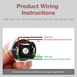 SNS 1/4 Inch NPT Male Thread Pneumatic Adjustable Diaphragm Type Pressure Switch Normally Open and Closed Integrated QPF-N2