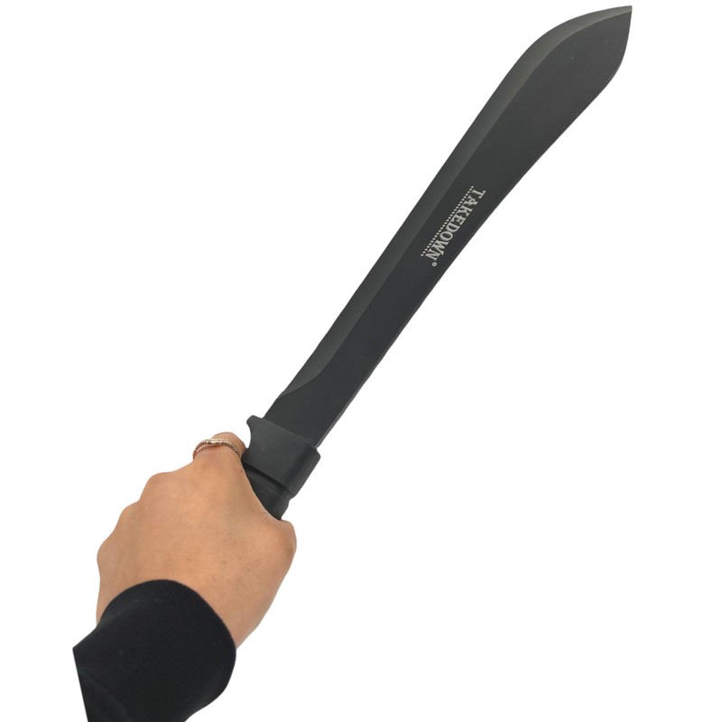 21” Machete Black Bolo 6mm Thick Heavy Duty Rubber Handle