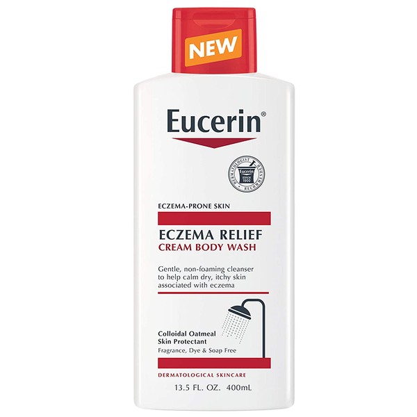 Eucerin Eczema Relief Cream Body Wash, Eczema Body Wash, 13.5 Fl Oz Bottle