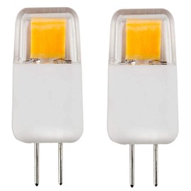 CBconcept UL Listed, G4 LED Light Bulb, 2 Pack, Epistar COB 1.7 Watt, Dimmable, 220 Lumen, Pure White 6000K, 360 degree Beam Angle, 12 Volt, 20W Equivalent, G4 Bi Pin Base Halogen Replacement Bulb