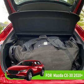 Liizoo Cargo Cover for 2024 Mazda CX-30 2020 2021 2022 2023 Mazda CX30 Accessories Trunk Cover Rear Trunk Security Cover Shielding Shade, Black