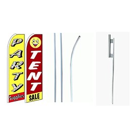 OnPoint Wares Party Supplies Tent Sale King Flag w/Kit- Pack of 2