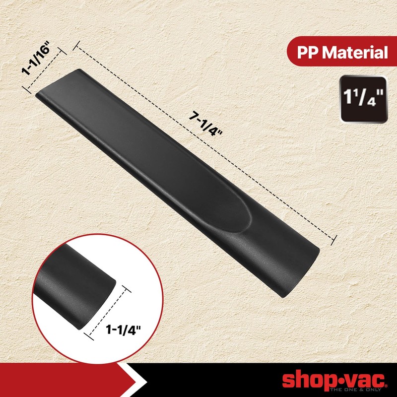 Shop Vac 1-1/4" Crevice Tool with 2 Extension Wands