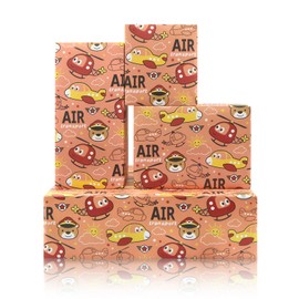 Helicopter Gift Wrapping Paper,4 Folded Flat Sheets Air Transport Design Birthday Wrapping Paper Retro Airplanes Bear Wrap Paper for Girl Boy Kid Birthday Baby Shower Wedding Christmas Party,20x28 inch