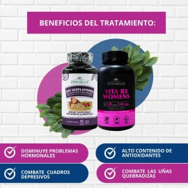 Isoflavonas Soya, Colageno Hidrolizado Multivitaminico Mujer Sabor Sin sabor